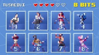 ADIVINA EL BAILE DE FORTNITE  VERSION 8 BITS  3 NIVELES DE DIFICULTAD  tusadivi [upl. by Ynnot933]