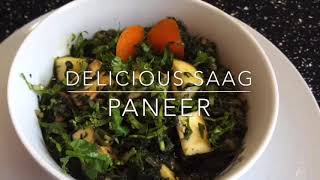 Delicious saag paneer recipe  Restaurant style [upl. by Ntisuj]