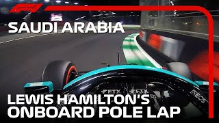 Lewis Hamiltons Pole Lap  2021 Saudi Arabian Grand Prix  Pirelli [upl. by Penrod409]