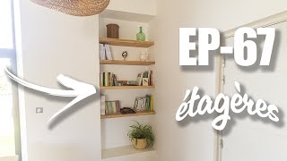 ÉTAGÈRES EN BOIS  EP67  Rénovation [upl. by Llenaej]