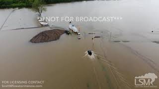 050619 Saint Charles MissouriMississippi river flooding [upl. by Anika215]