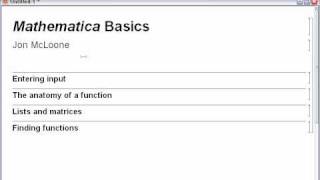 Mathematica Basics [upl. by Seel]