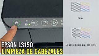 Cómo Limpiar Cabezales y Test de Inyectores desde el Panel de Control EPSON L3150Fácil y Rápido [upl. by Dody]