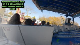 Matterhorn POV Ride At The Schaumburg Halloween Carnival 2024 [upl. by Murdocca490]