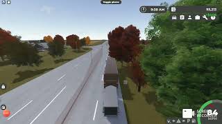 Motorhome pulling a box trailer in Roblox Greenville [upl. by Bobbette]