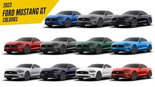 2023 Ford Mustang GT Fastback  All Color Options  Images  AUTOBICS [upl. by Keiko614]