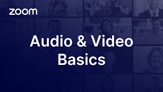 Zoom Audio and Video Basics [upl. by Emery]