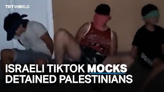 Israeli army tortures blindfolded Palestinians with children’s song [upl. by Pietje]