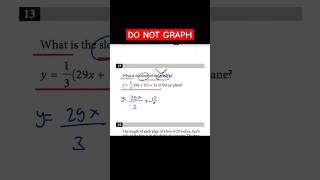 Do Not Graph 🤔 satprep maths exam example example gcse TestPrepLaunch TestPrepLaunch [upl. by Htiduy]