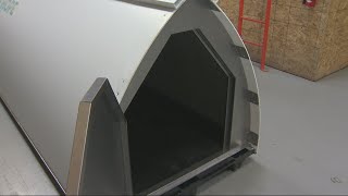 Portland nonprofits innovative plastic tents to be distributed to homeless people [upl. by Eurydice]