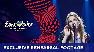 Luísa Sobral  Amar Pelos Dois Portugal EXCLUSIVE Rehearsal footage [upl. by Elgar]