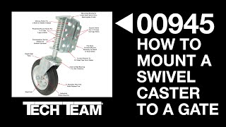 How To Install a Gate Wheel  Tech Team’s 00945 [upl. by Baiel]