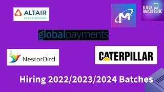 Top 5 Companies Hiring 20222024 Batches  Hiring  Jobs  Freshers  catterpillar jobsearch job [upl. by Birdella696]