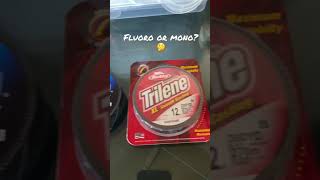 Fluorocarbon or Monofilament Do you prefer Fluoro or Mono Vanish vs Trilene shorts fishing [upl. by Casimir]