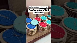 Watch as we carefully pack 324 beautiful placemats perfect for wedding return favors birthday gift [upl. by Duck]