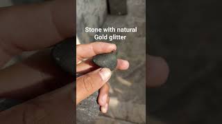 stone gold glitter goldstone Stone with natural gold glitter seems like God colour his art [upl. by Odawa742]