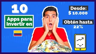 10 Aplicaciones para Invertir en Colombia con POCO DINERO [upl. by Arte]