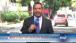 Alertan que incendio en Complejo Operativo Muscar afectará suministro de combustible en Venezuela [upl. by Leora794]