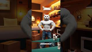 Little cats father killed by skeleton catsoftiktok cat cute aiart ai poorcat catlover fyp [upl. by Rabbi]