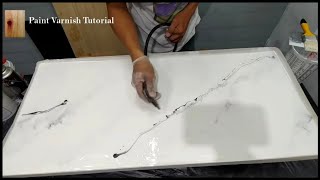 Easy DIY Marble Effect Using Self Leveling Epoxy Resin For Beginners [upl. by Ffej457]