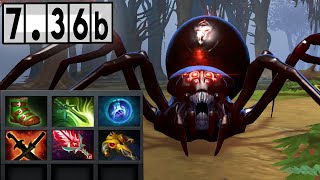 Broodmother  19 KILLS Dota 2 Gameplay 736b [upl. by Ennaitsirk30]