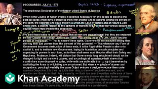 All men are created equal  US History  Khan Academy [upl. by Jat]