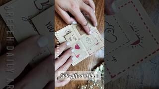 handmade gift card for boyfriend 💌❤️ gift craft [upl. by Leachim328]