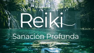 REIKI con agua en movimiento  CAMPANA CADA 3 MINUTOS  Frecuencia de Ondas Delta [upl. by Ressler]