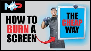 Cheap way to Burn a Screen for Beginners  Part 3 Screen printing from start to finish [upl. by Yanej682]