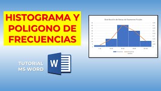 Creando un histograma y con un polígono de frecuencia en Microsoft Word [upl. by Dett]