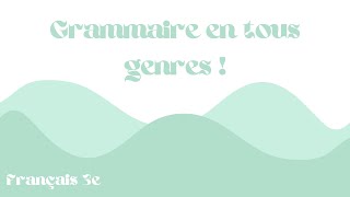 Quelques révisions de grammaire [upl. by Elocon40]