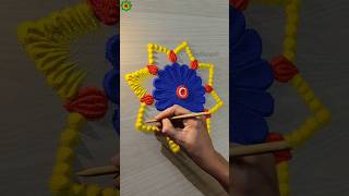 Rangoli for diwali easy and beautiful rangolidesign diwalirangoli shorts [upl. by Odlonyer]