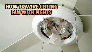 HOW TO WIRE CEILING FAN WITH LIGHTS ceilingfan ceilingfaninstallation livingroom ceilinglights [upl. by Tracy496]