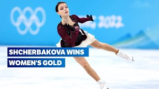 ⛸ Anna Shcherbakova wins Womens Gold  Figure Skating Beijing 2022  Free Skate highlights [upl. by Stoecker]