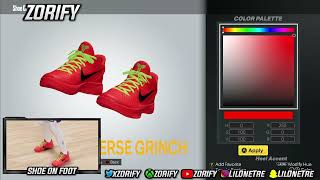 NBA 2K23 Next Gen Shoe Creator  Nike Kobe 6 quotReverse Grinchquot [upl. by Arised]