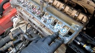 ford fiesta cylinder head gasket replacement [upl. by Naret]