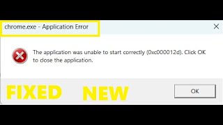 The application was unable to start correctly 0xc000012d Click OK to close the application [upl. by Acinyt]