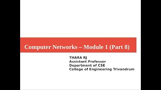 Computer Network  Module1  Part 8 [upl. by Frodine]