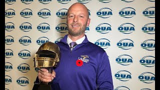 Lauriers Michael Faulds is the Coach of the Year in OUA football [upl. by Thoer]