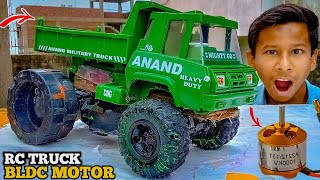 i Build Bldc Motor RC Dumper Truck its Crazy TEST  Toy Unbox Wala Ali [upl. by Liemaj548]