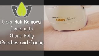 Laser hair removal treatment with Peaches amp Cream [upl. by Bud]