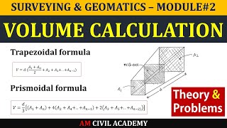 SampG Module2 PART02  Volume Calculation Trapezoidal amp Prsmoidal Formulae [upl. by Atwekk290]