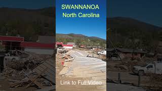 Horrific Swannanoa Drone Views Devastation Swannanoa smokymountains appalachia [upl. by Lontson759]