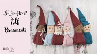 ITH Holiday Elf Ornaments for Machine Embroidery [upl. by Lotsyrc]