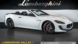 2013 Maserati Gran Turismo MC Stradale Convertible Gloss White LT0874 [upl. by Rahman]