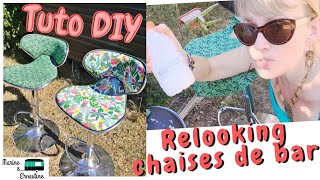 Tuto DIY  Comment relooker facilement des chaises de bar sans les démonter  relooking astucieux [upl. by Yrennalf358]