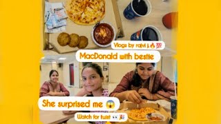 🤫vlogs by rajvi j dominos vlogs with my bestie what happened with us in MacDonald 😱  must watch [upl. by Friedly404]