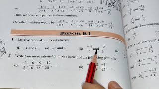 Rational Numbers Ex91 Chapter 9  Class 7th Maths [upl. by Strauss377]