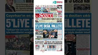 Sözcü Gazetesi 1 Sayfa  22 Kasım 2024 [upl. by Sinnard]