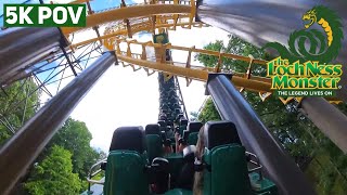 Loch Ness Monster THE LEGEND LIVES ON back seat onride 5K POV [upl. by Llennor]